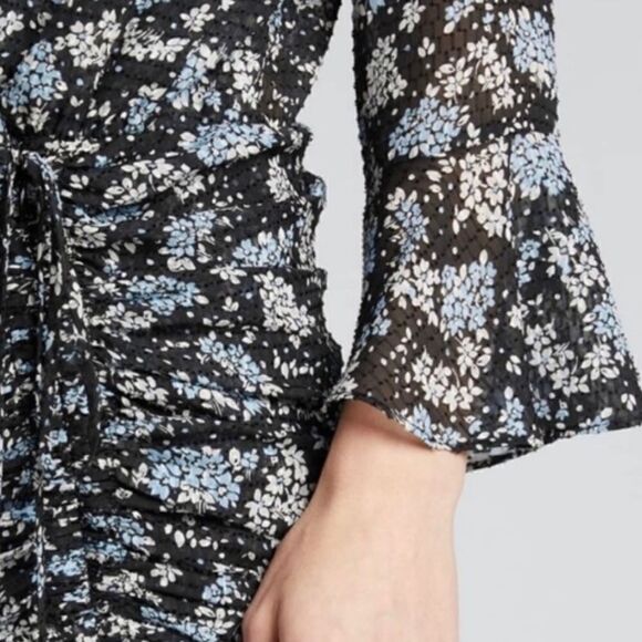 Veronica Beard Sean Silk Floral Mini Dress Size 6 - Picture 5 of 16